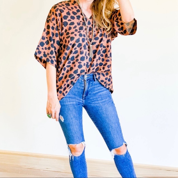 Brooke Wright Women’s Cheetah Kimono Black Label One Size Tunic - Picture 2 of 9